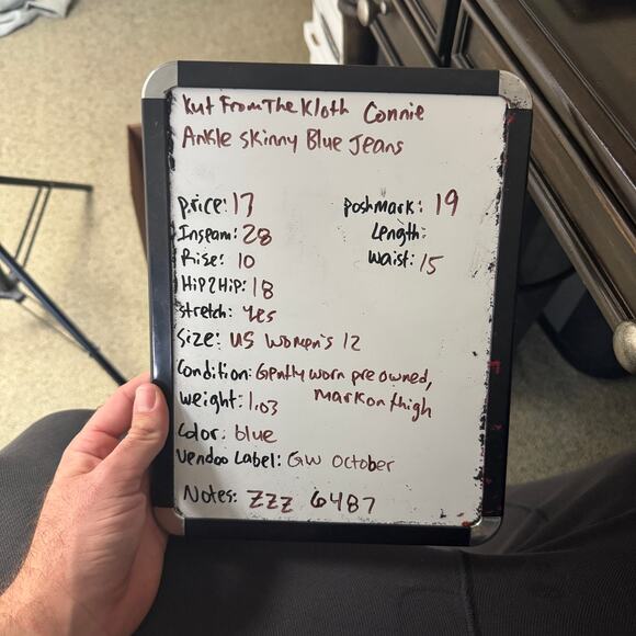 Kut From The Kloth Connie Ankle Skinny Blue Jeans US Women's 12 - Picture 6 of 6